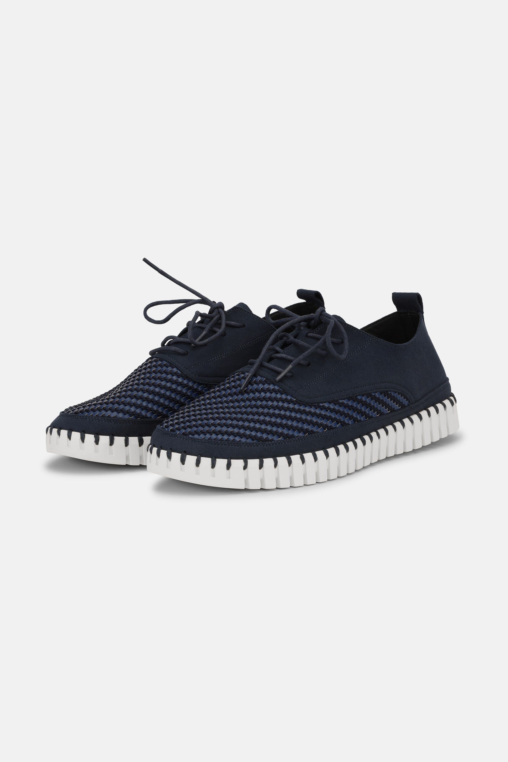 Herrenschuhe Mit Schnürung - Dark Indigo White
